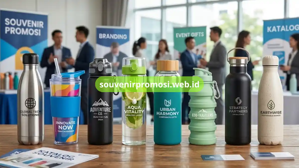 8 Botol Minum Custom untuk Souvenir Promosi
