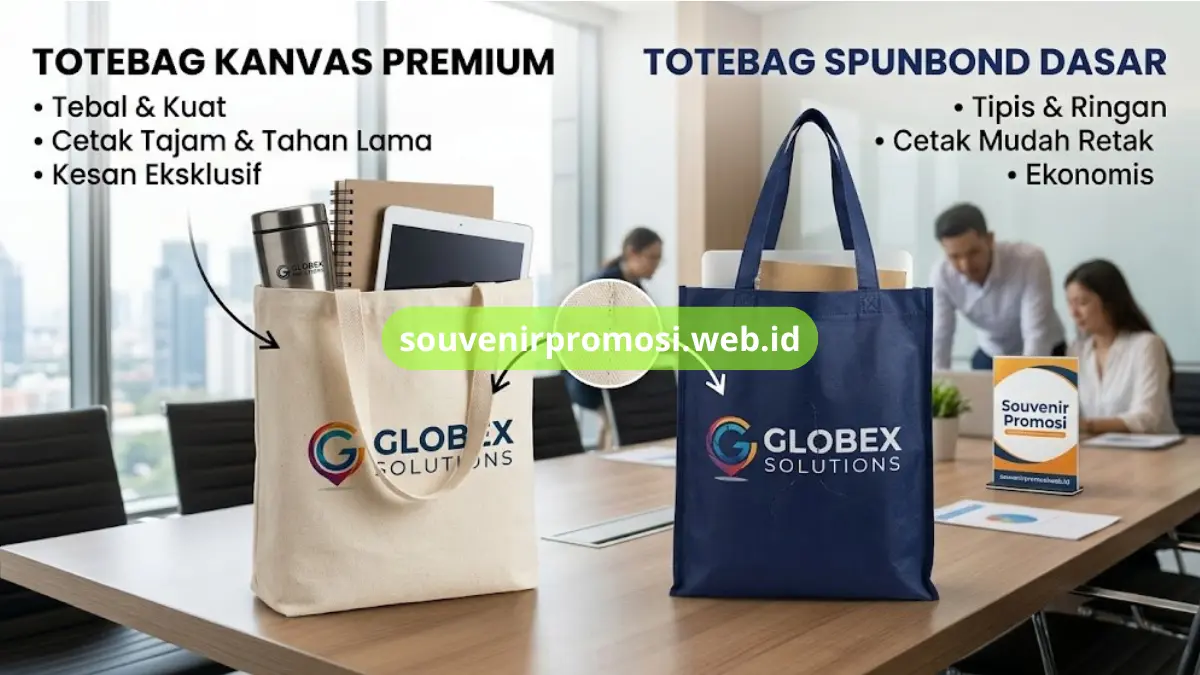 Perbandingan Totebag Kanvas dan Spunbond
