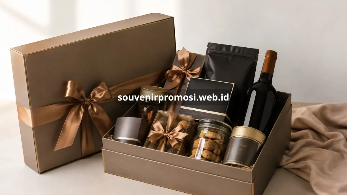 Set hadiah mewah dengan detail elegan