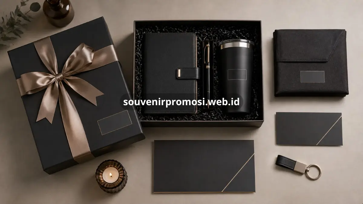 Set hadiah perusahaan bergaya minimalis