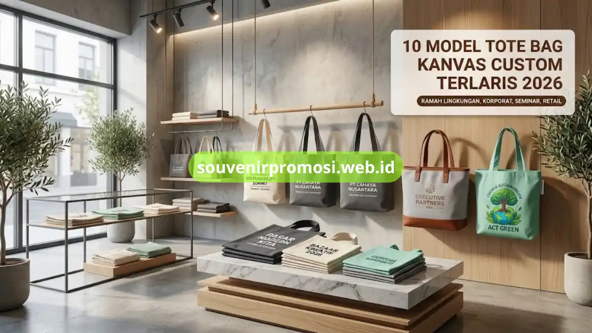 Display Tote Bag Kanvas Custom untuk Kebutuhan Retail