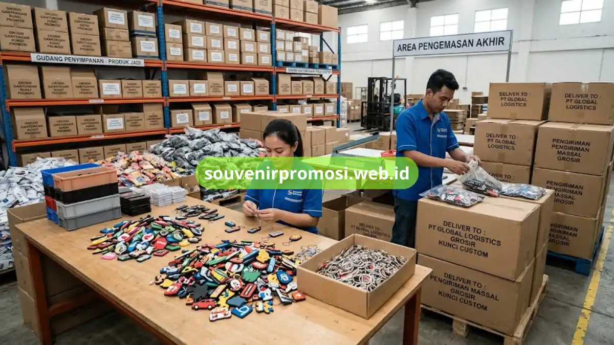 Gudang Grosir Gantungan Kunci Custom Perusahaan