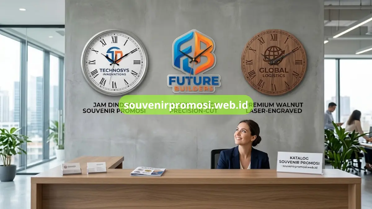 10 Ide Jam Dinding Custom untuk Souvenir Promosi Perusahaan