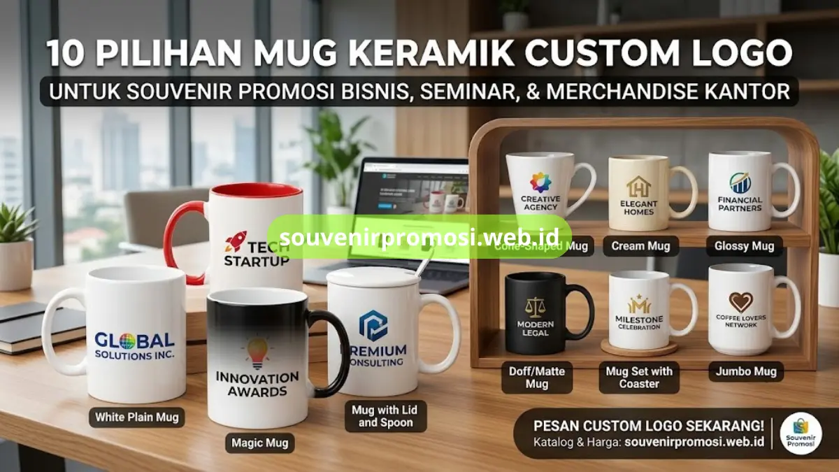 Katalog 10 Jenis Mug Keramik Custom Logo