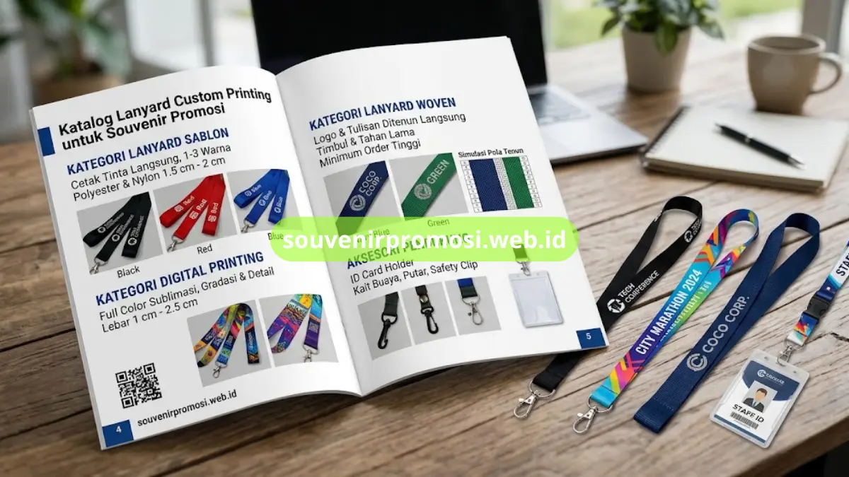 Katalog Lanyard Custom Printing untuk Souvenir Promosi
