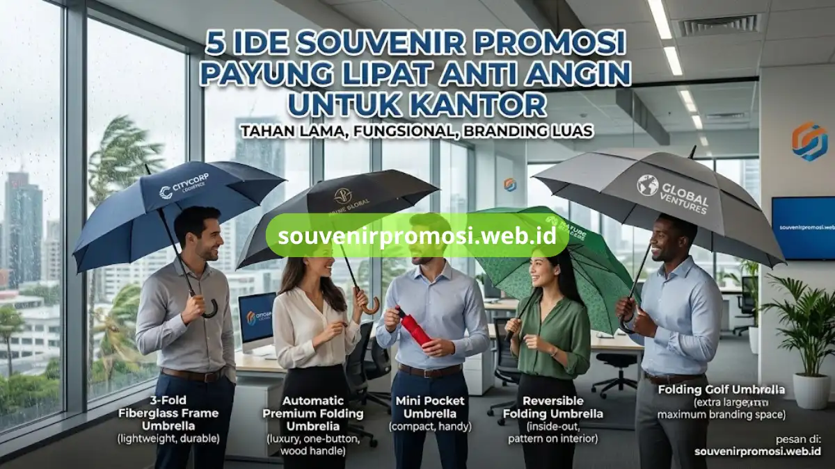 Koleksi payung souvenir logo