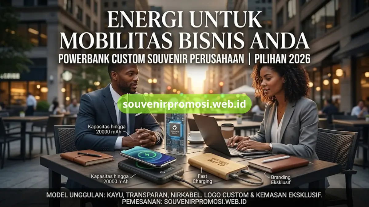 Penggunaan Powerbank Custom Souvenir Promosi Eksekutif