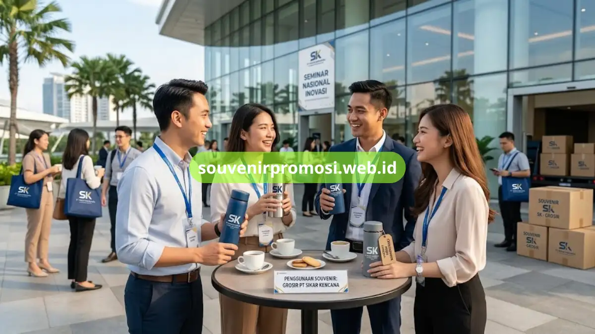 Peserta Corporate Event Menggunakan Tumbler Custom Grosir