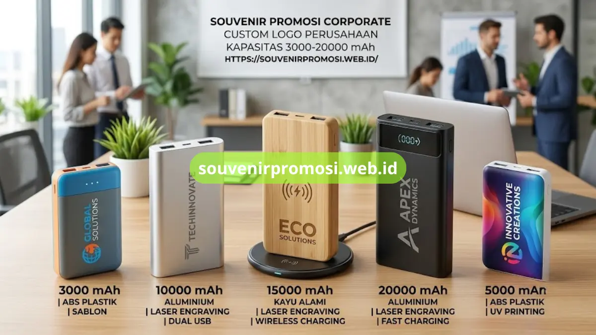 Spesifikasi Powerbank Custom Logo Perusahaan