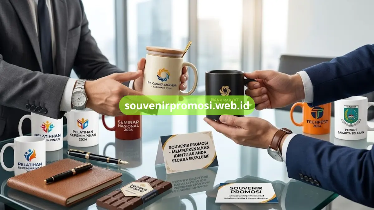 Mug Keramik Custom Logo untuk Event dan Korporat