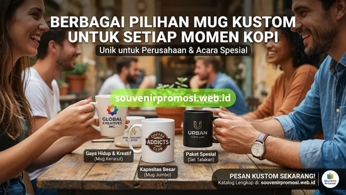 10 Mug Keramik Custom Logo untuk Souvenir Promosi Bisnis