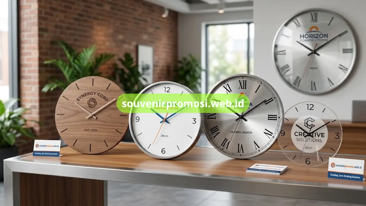 Spesifikasi Jam Dinding Custom untuk Souvenir Promosi Perusahaan
