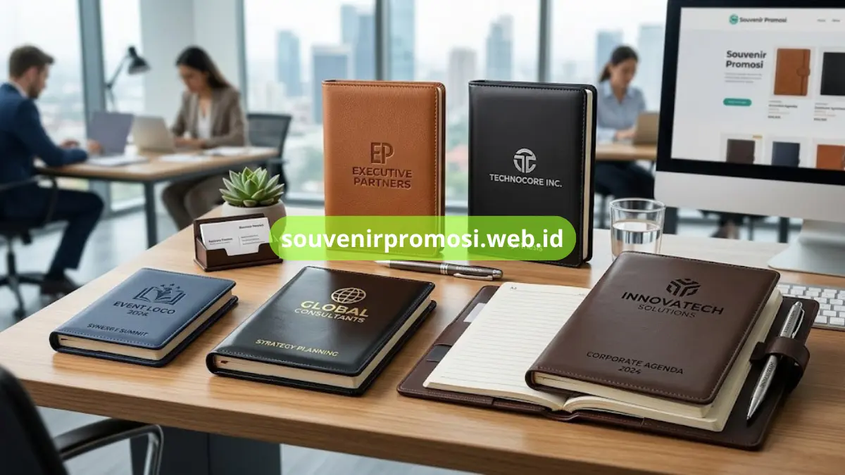 Spesifikasi Bahan dan Ukuran Agenda Kulit Promosi Korporat