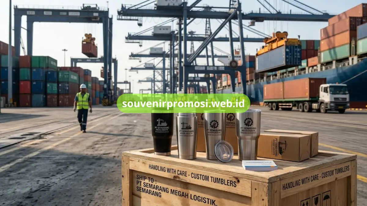 Tumbler Custom Korporat untuk Kegiatan Bisnis Sekitar Pelabuhan Tanjung Emas Semarang