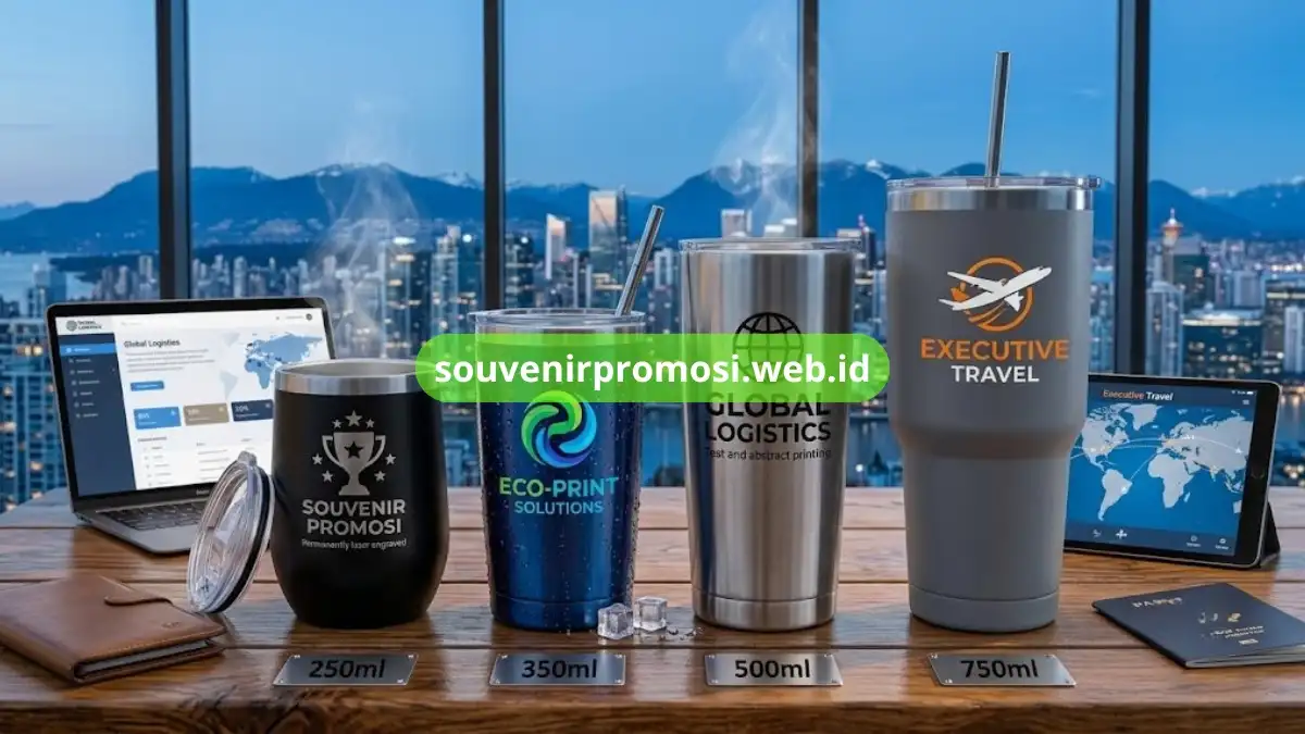 Tumbler Stainless Steel Eksekutif untuk Souvenir Promosi