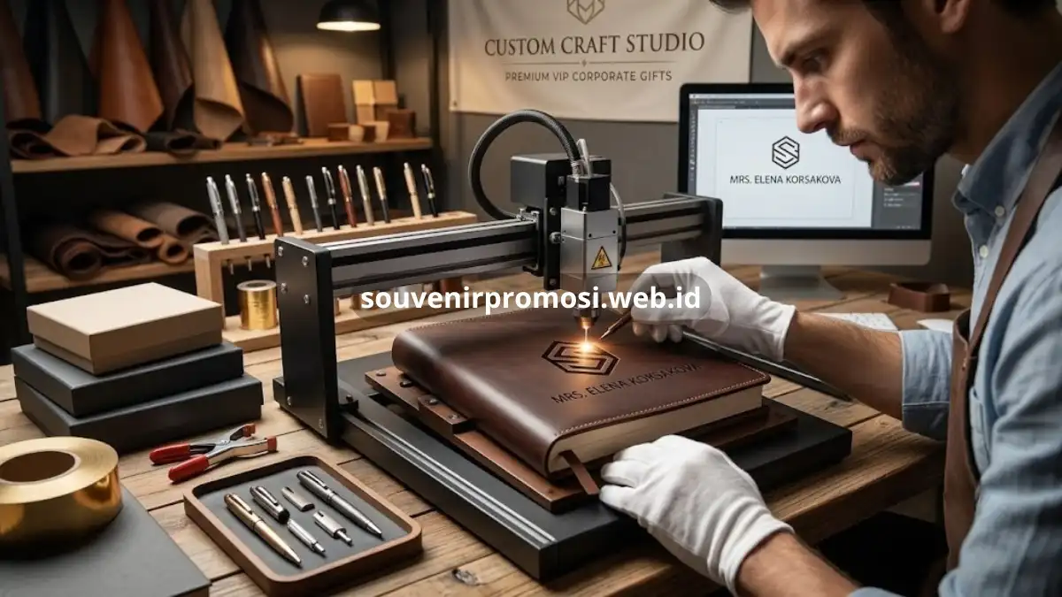 Ukiran nama souvenir korporat eksklusif